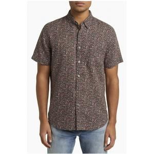 NEW RAILS carson button-up shirt in shadow red